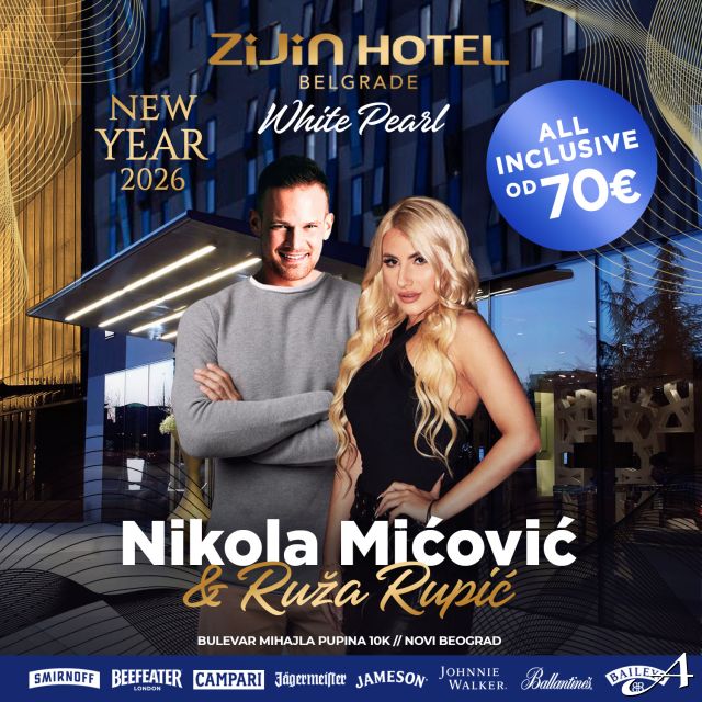 Nova godina 2026: Glamurozni provod u Zijin Hotelu