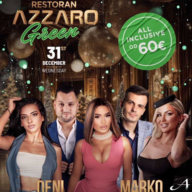 Doček Nove godine - izvođači na posteru
