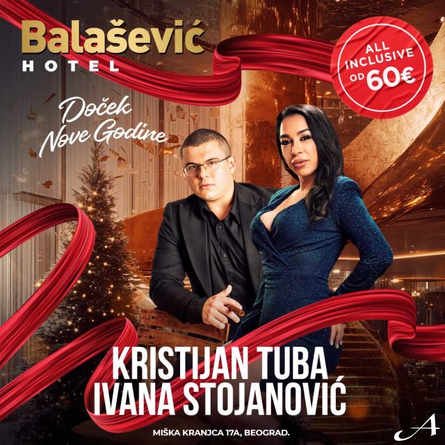 Nova godina - dvoje ljudi u elegantnoj odeći