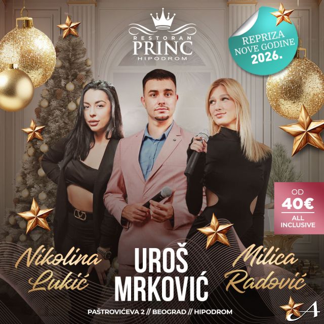 Repriza Nove godine - tri pevača sa mikrofonom