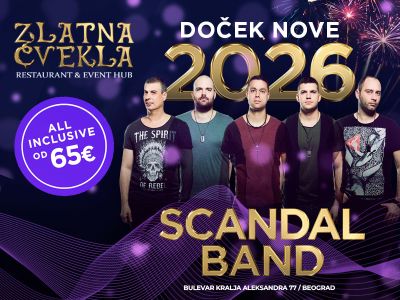 Doček Nove godine 2027 u Zlatna Cvekla Event hub-u Doček Nove godine 2027 u Zlatna Cvekla Event hub-u